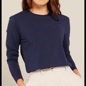 BOODY Classic Navy Long Sleeve Top